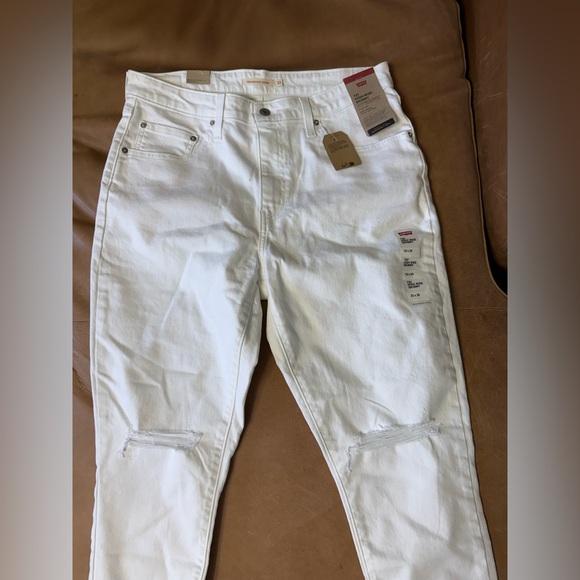 Levi’s 721 High Rise Skinny Jeans White Size 33 x 30 Some Scuffs - Picture 2 of 11